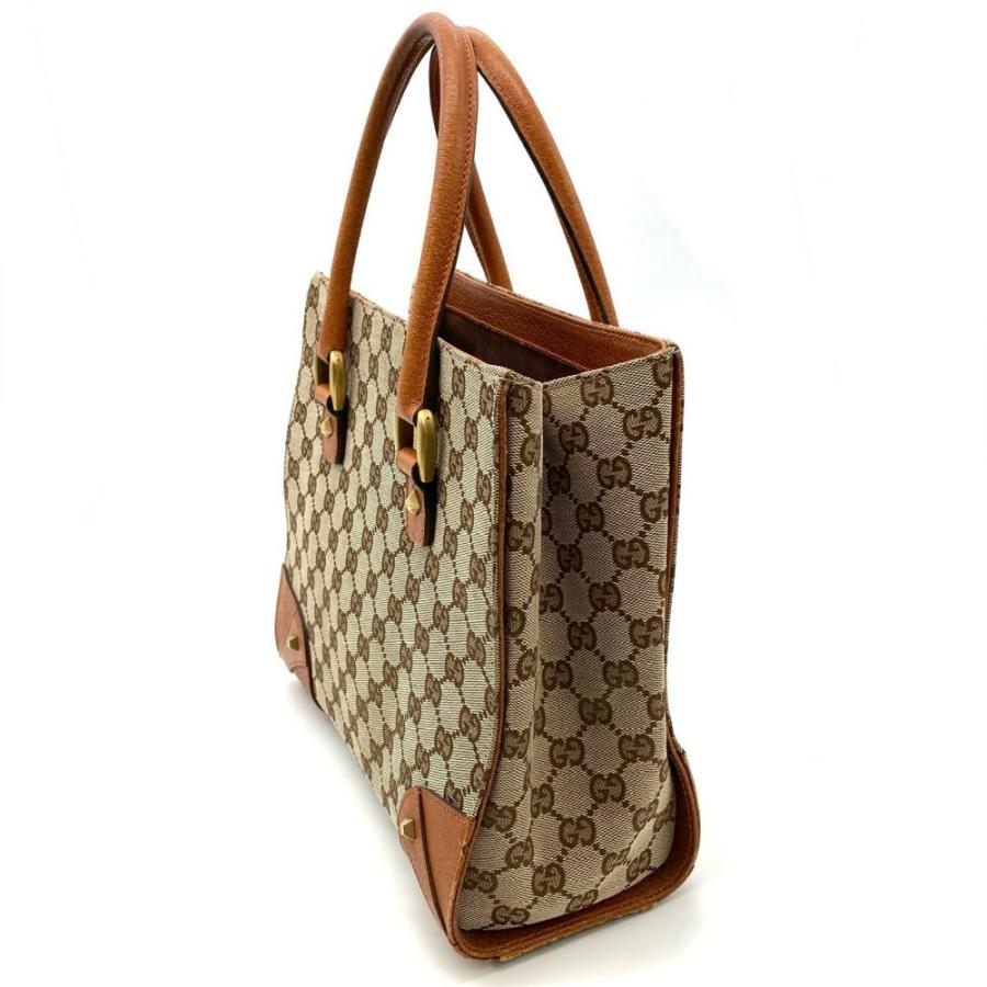 希少/美品 グッチ トートバッグ アビー GG キャンバス レザー ゴールド金具 GUCCI トートバッグ GG アビー キャンバス ゴールド金具 レザー