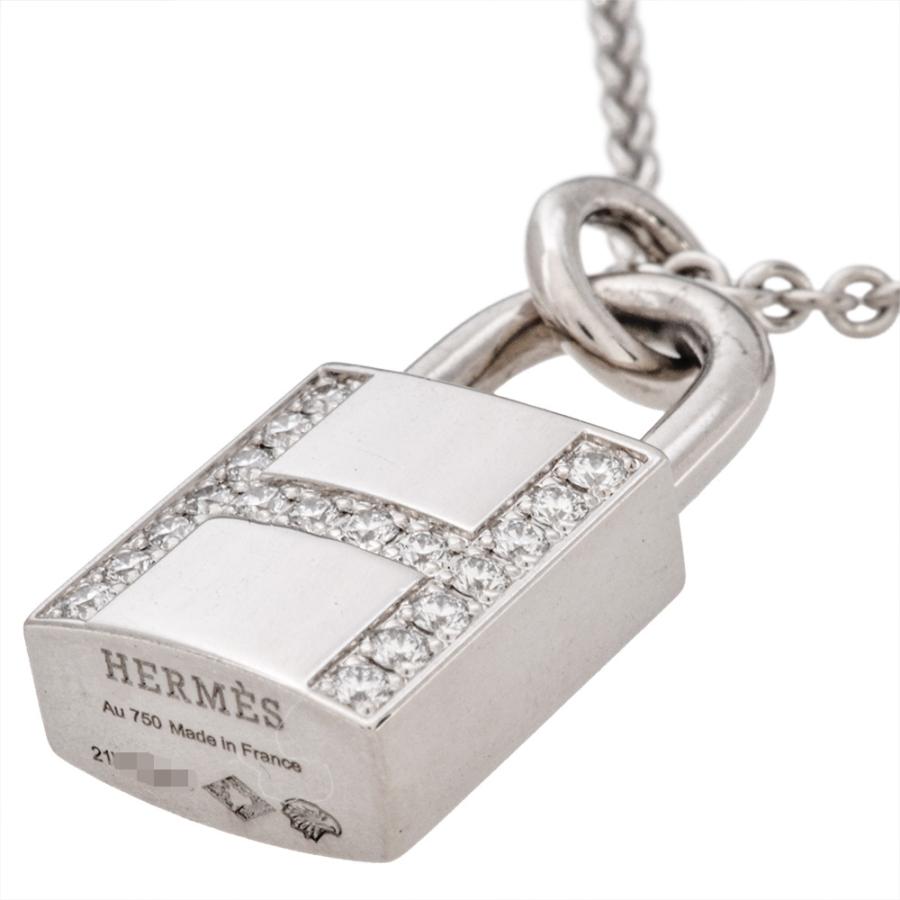 HERMES（エルメス） アミュレット カデナ ネックレス K18WG 9.4g