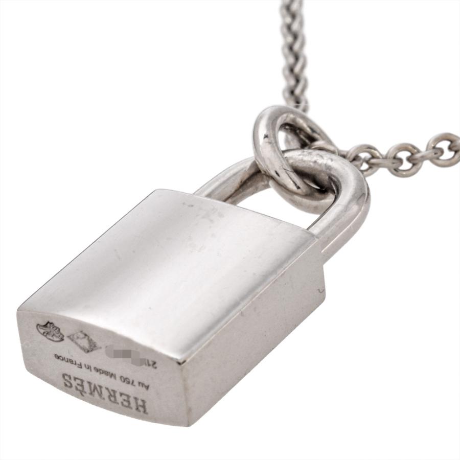 HERMES（エルメス） アミュレット カデナ ネックレス K18WG 9.4g