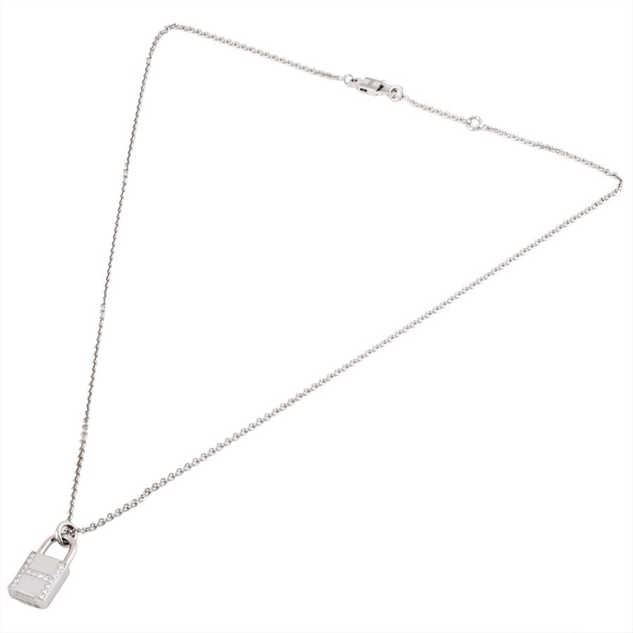 HERMES（エルメス） アミュレット カデナ ネックレス K18WG 9.4g