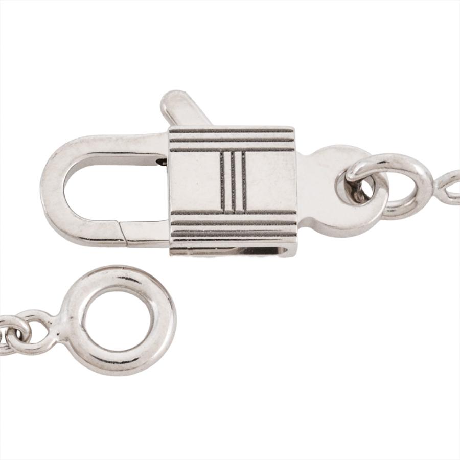 【HERMÈS】アトマイザー ジュエル ロックカデナ型希少デザイン／未使用に近い HERMES（エルメス） アミュレット カデナ ネックレス K18WG 9.4g