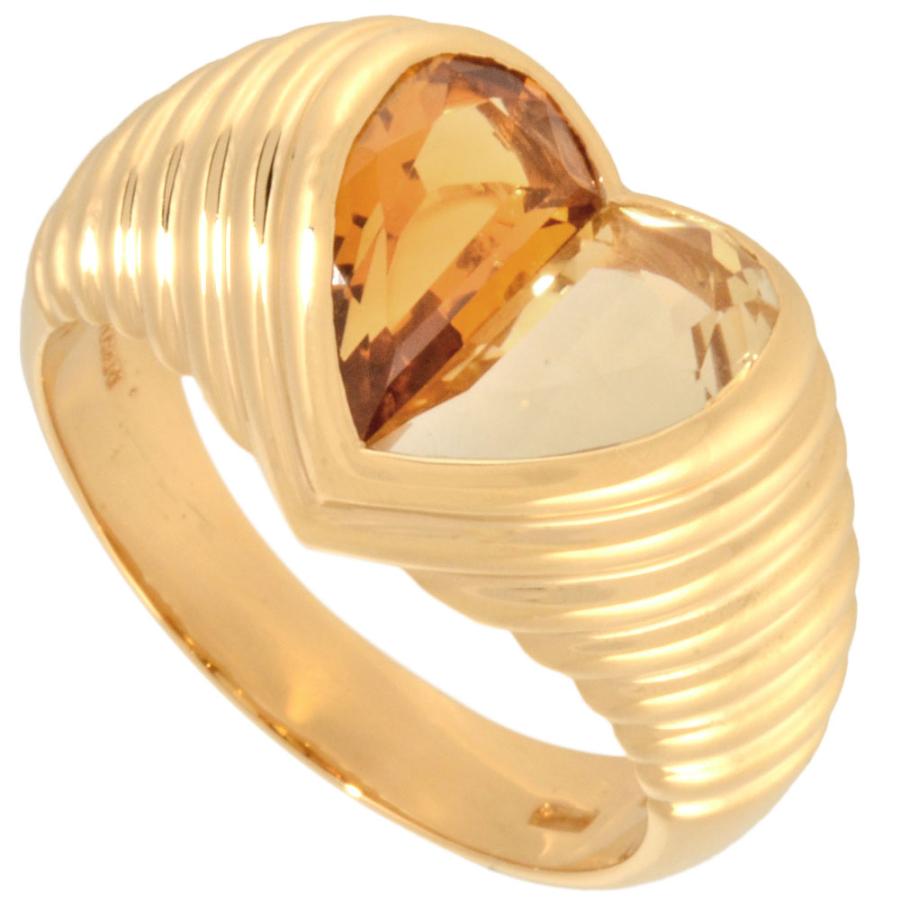 BVLGARI（ブルガリ） ドッピオバチェラート ハート リング 指輪