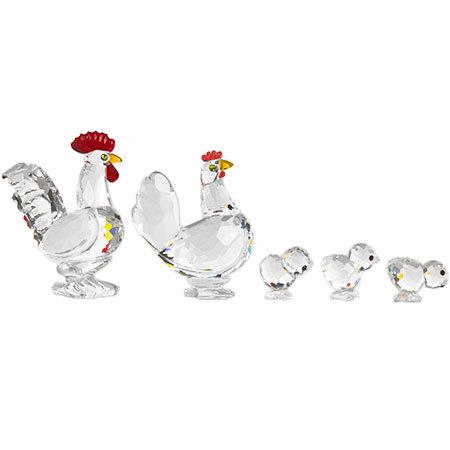 スワロフスキー SWAROVSKI オブジェ オーナメント ニワトリ ヒヨコ