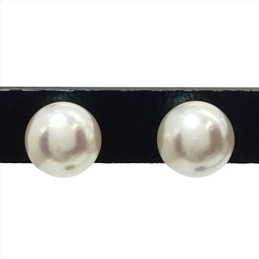 タサキ TASAKI パール5.7mm ピアス K18WG 1.3g ホワイトゴールド
