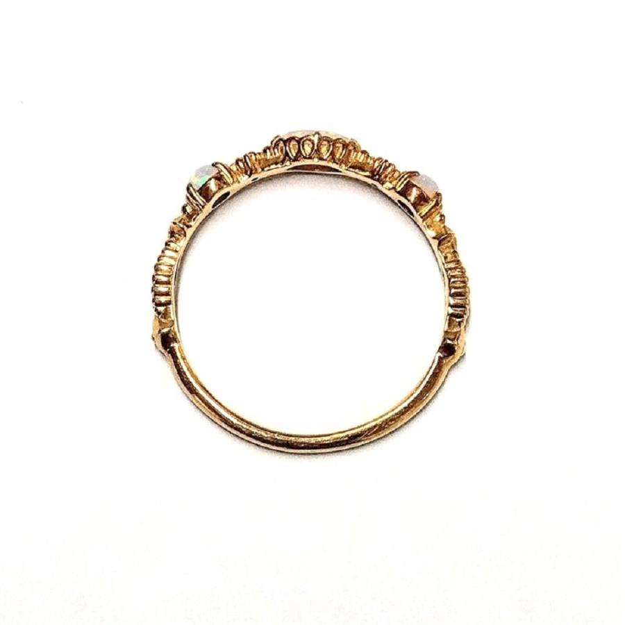 agete アガット クラシック オパール リング 指輪 約13号 K14 1.3g