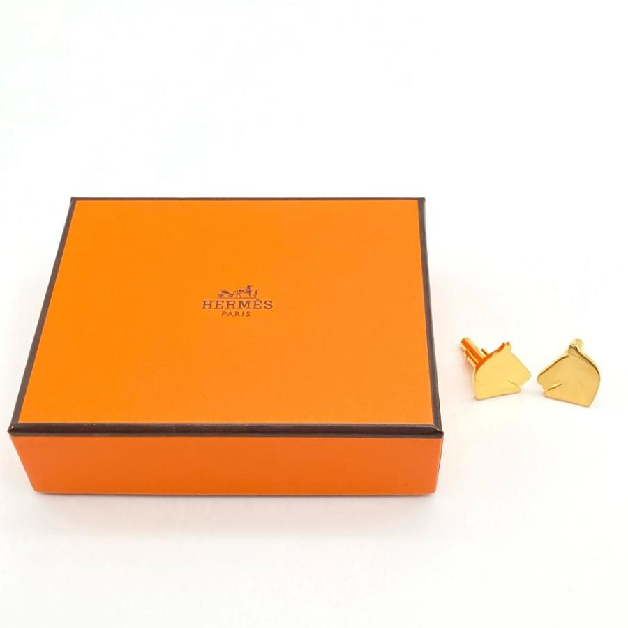 美品✨HERMES エルメス カフス ボタン セリエ ゴールド 箱有り メンズ HERMES - 美品△HERMES エルメス BIJOUTERIE FANTAISIE セリエ