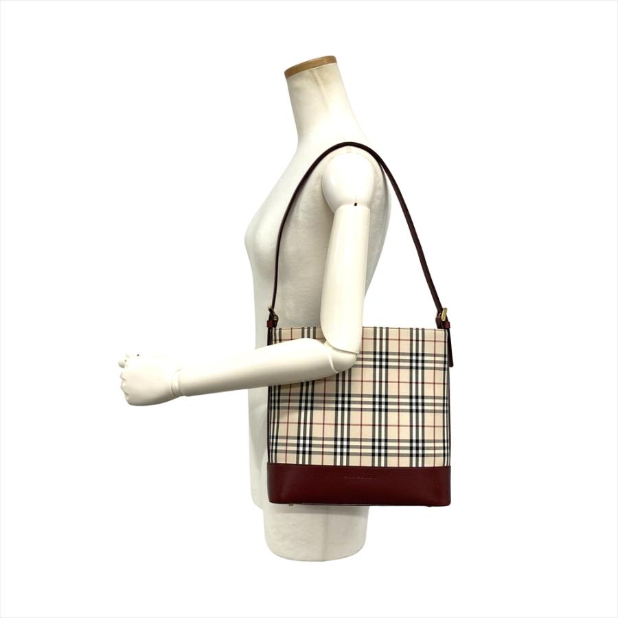 【状態良好】BURBERRY ワンショルダーバッグ ノバチェック ゴールド BURBERRY（バーバリー） ノバチェック ワンショルダー ショルダー