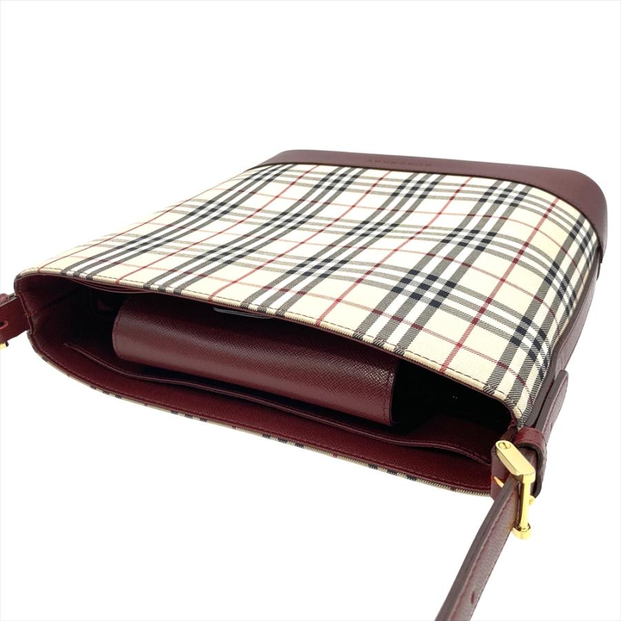 【状態良好】BURBERRY ワンショルダーバッグ ノバチェック ゴールド BURBERRY（バーバリー） ノバチェック ワンショルダー ショルダー