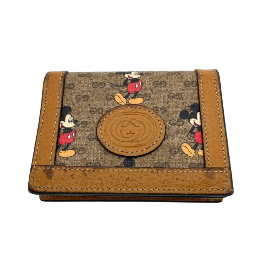 GUCCI Disney ミッキー 二つ折り財布 GUCCI ミッキーマウス 財布 二つ折り