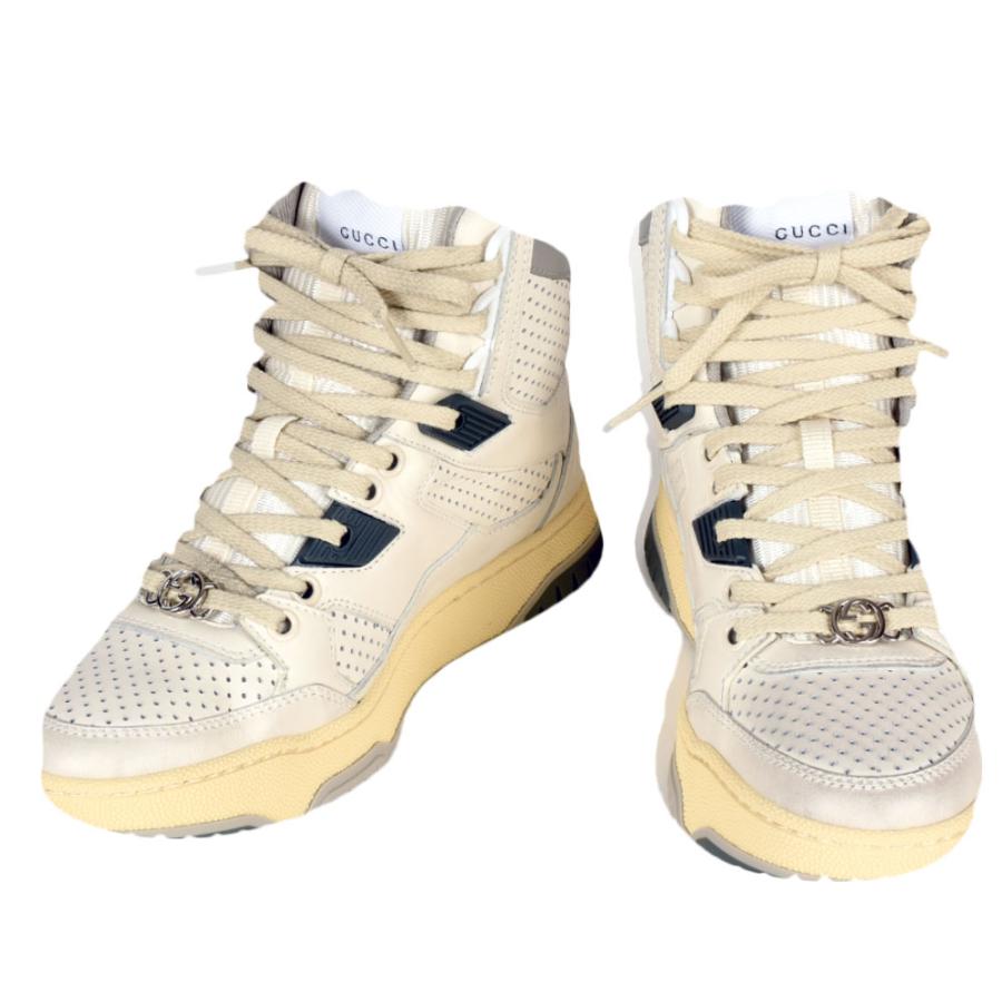 GUCCI ハイカットスニーカー ホワイト/ベージュ GUCCI ハイカットスニーカー ホワイト/ベージュ