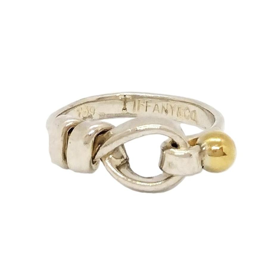 【お買い得】ティファニー Tiffany ラブノット リング 8.5〜9号 Tiffany&Co.】ティファニー ラブノット リング 中古 レディース