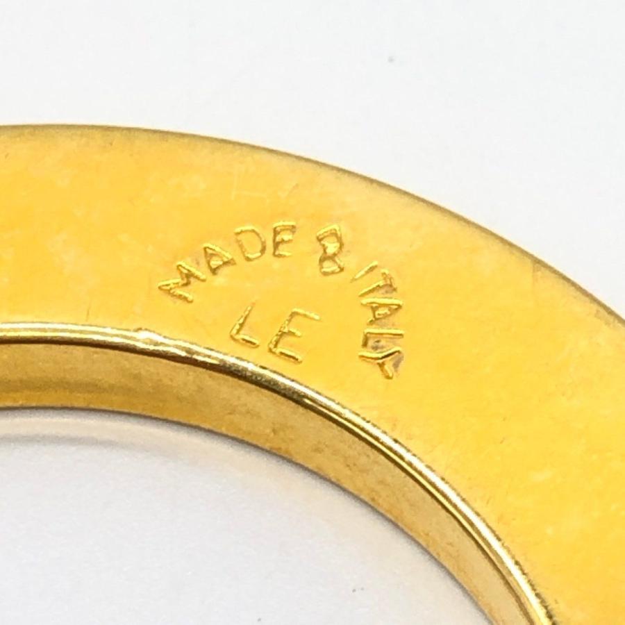 【美品】セリーヌ スカーフリング サークルロゴ ゴールド金具 イタリア製 鑑定済 美品】セリーヌ スカーフリング サークルロゴ ゴールド金具