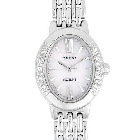 セイコー エクセリーヌ SWCQ047 V117-0AV0 ダイヤベゼル SS レディース  