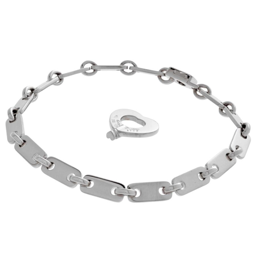 Cartier（カルティエ） フィガロ ブレスレット K18WG 21.5g ホワイト 