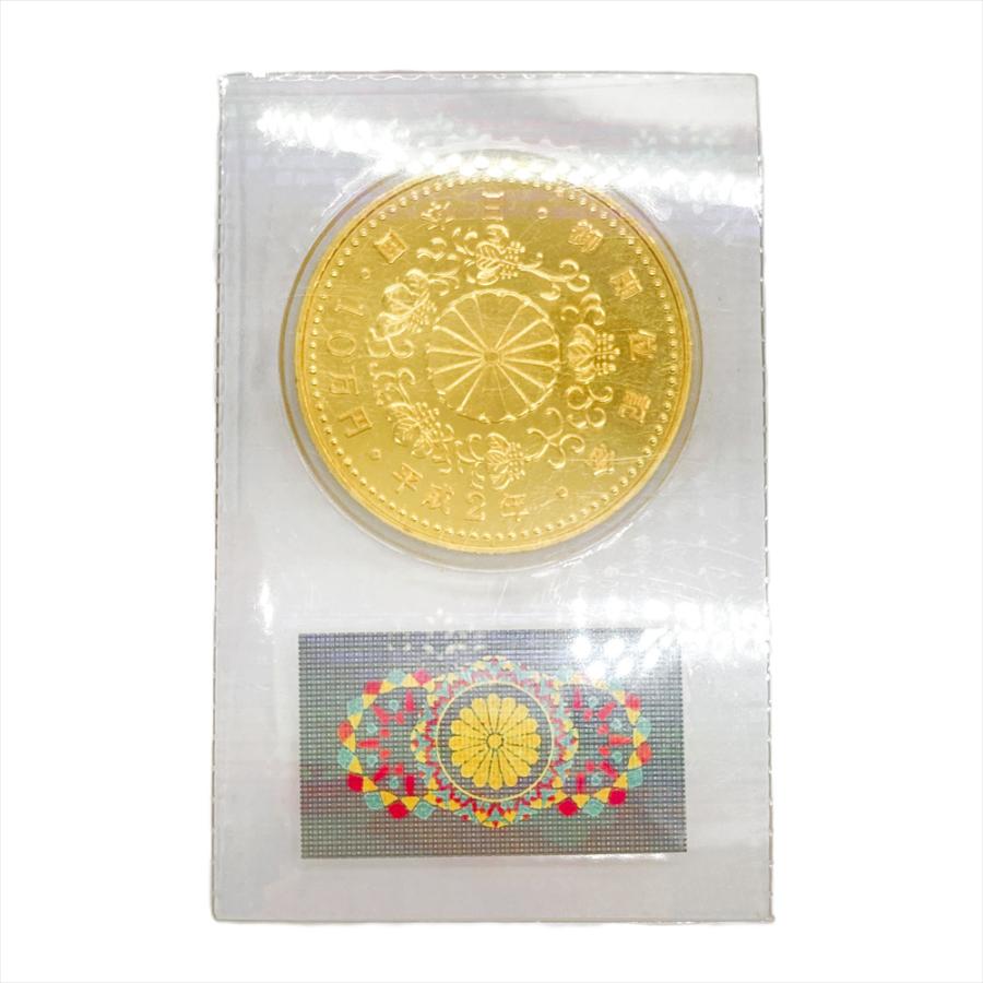 平成2年御即位記念硬貨 30g パック入り　プルーフ金貨 おまけ(五百円2個)付 天皇陛下御即位記念 10万円プルーフ金貨 平成2年銘 純金30g 完未