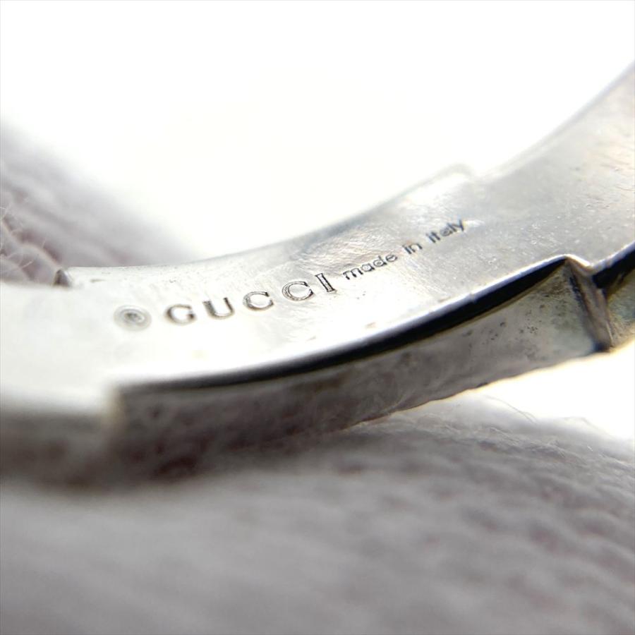 GUCCI（グッチ） リンクトゥラブ リング 指輪 #18 K18WG 5.5g メンズ