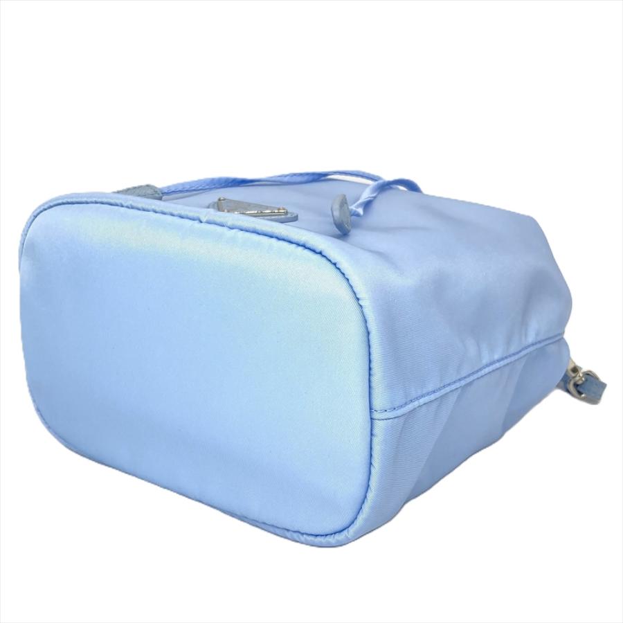 PRADA 水色 ナイロン 巾着ポーチ PRADA プラダ ポーチ 巾着 ナイロン ブルー I944 - メルカリ