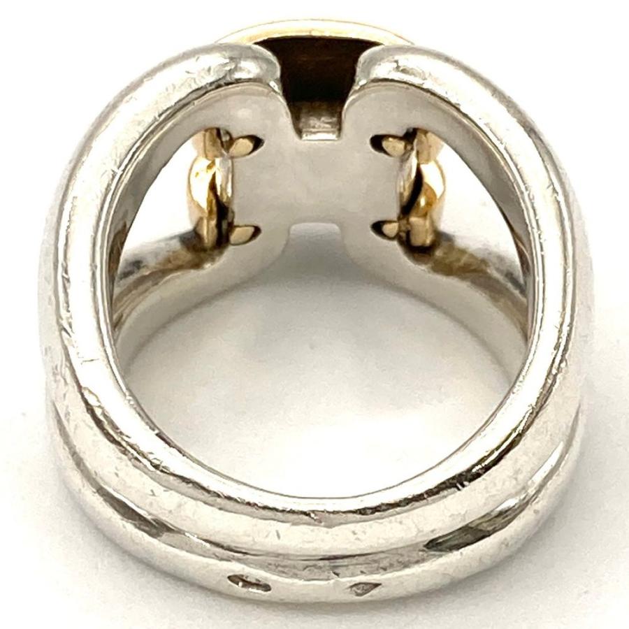 HERMES ヒストリーリング シルバー ゴールド 47 HERMES ヒストリーリング シルバー ゴールド 47