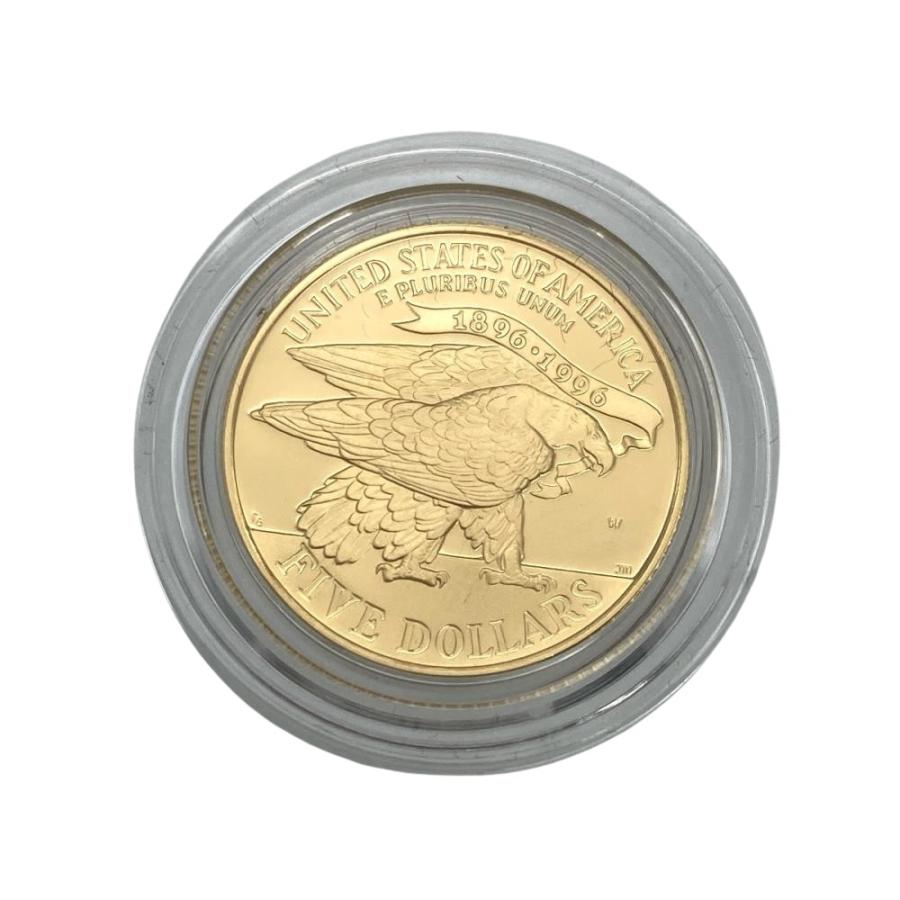 アトランタオリンピック 100周年記念 プルーフ 5ドル金貨幣 K21.6