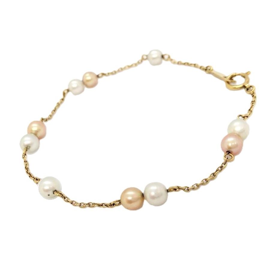 TASAKI ブレスレット パール タサキ TASAKI 10P 淡水パール ブレスレット K18 ゴールド : ゴールド