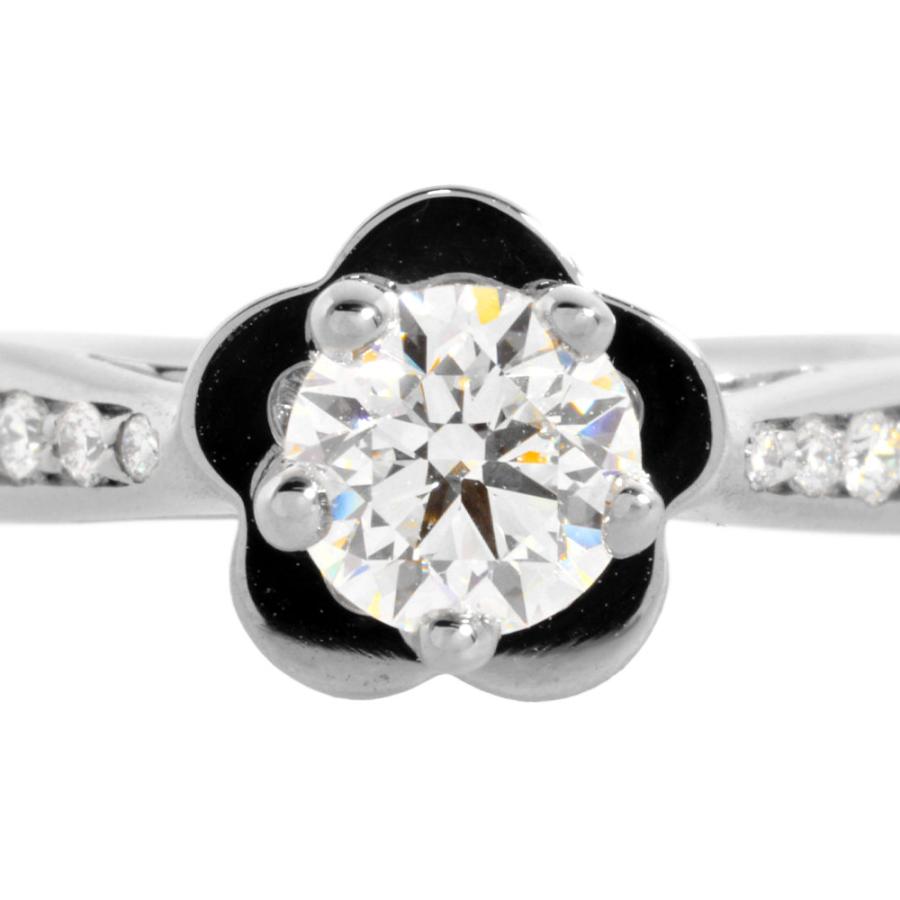 CHANEL シャネル カメリア リング 指輪 ダイヤモンド 0.40ct #46