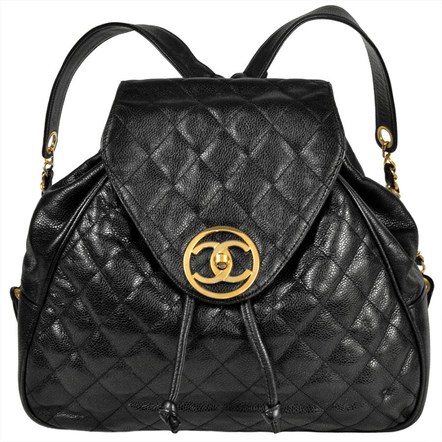 CHANEL（シャネル） マトラッセ リュック キャビアスキン ブラック 