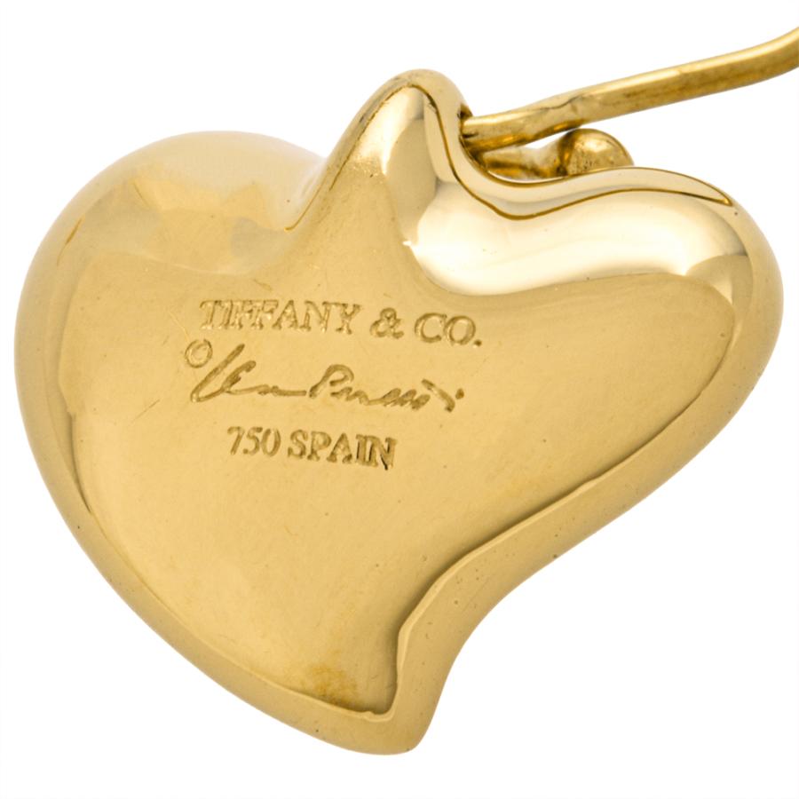 Elsa Peretti ティファニー Tiffany&Co. フルハート ピアス K18YG 9.1g
