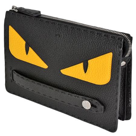 FENDI フェンディ バグズ モンスター クラッチバッグ レザー FENDI フェンディ バグズ モンスター クラッチバッグ レザー