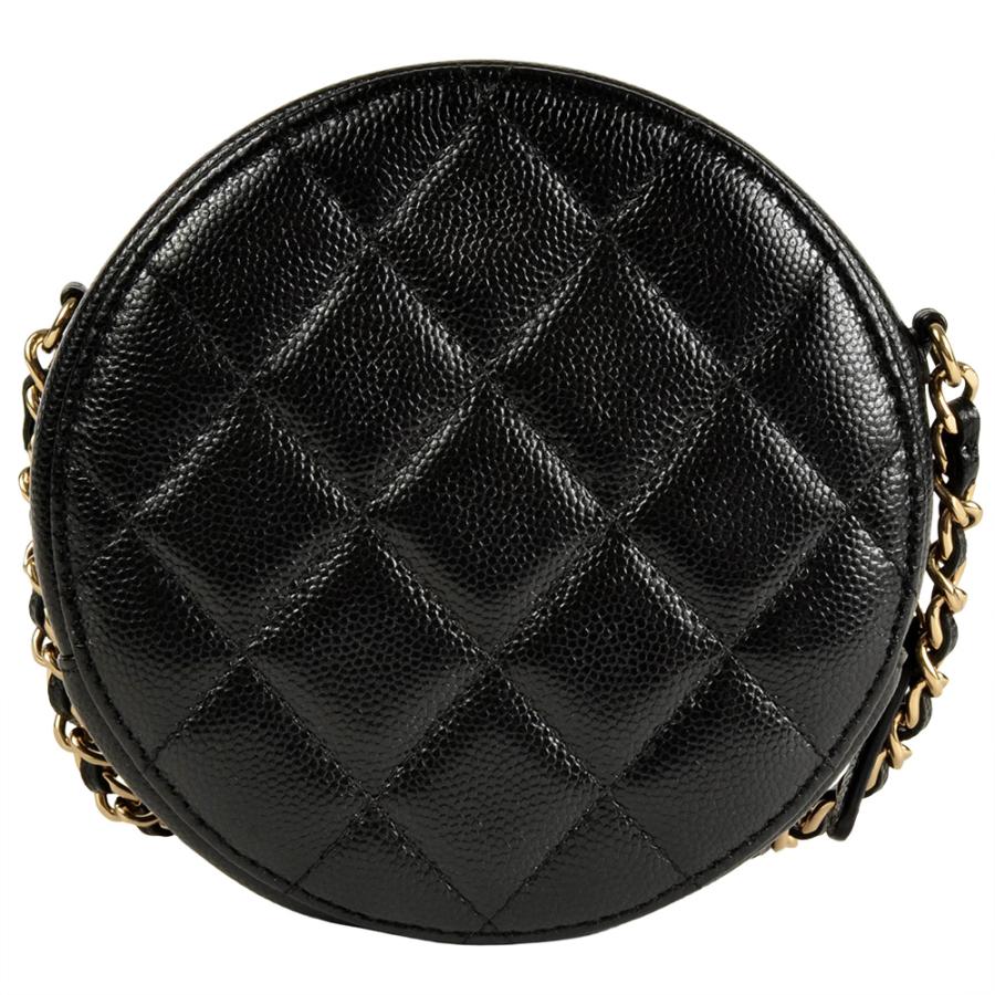 CHANEL（シャネル） ラウンド チェーン ショルダーバッグ キャビア
