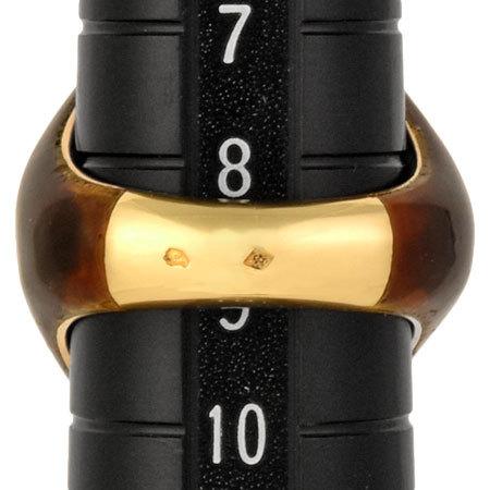 BOUCHERON（ブシュロン） リング クリソプレーズ べっ甲 K18YG #49 