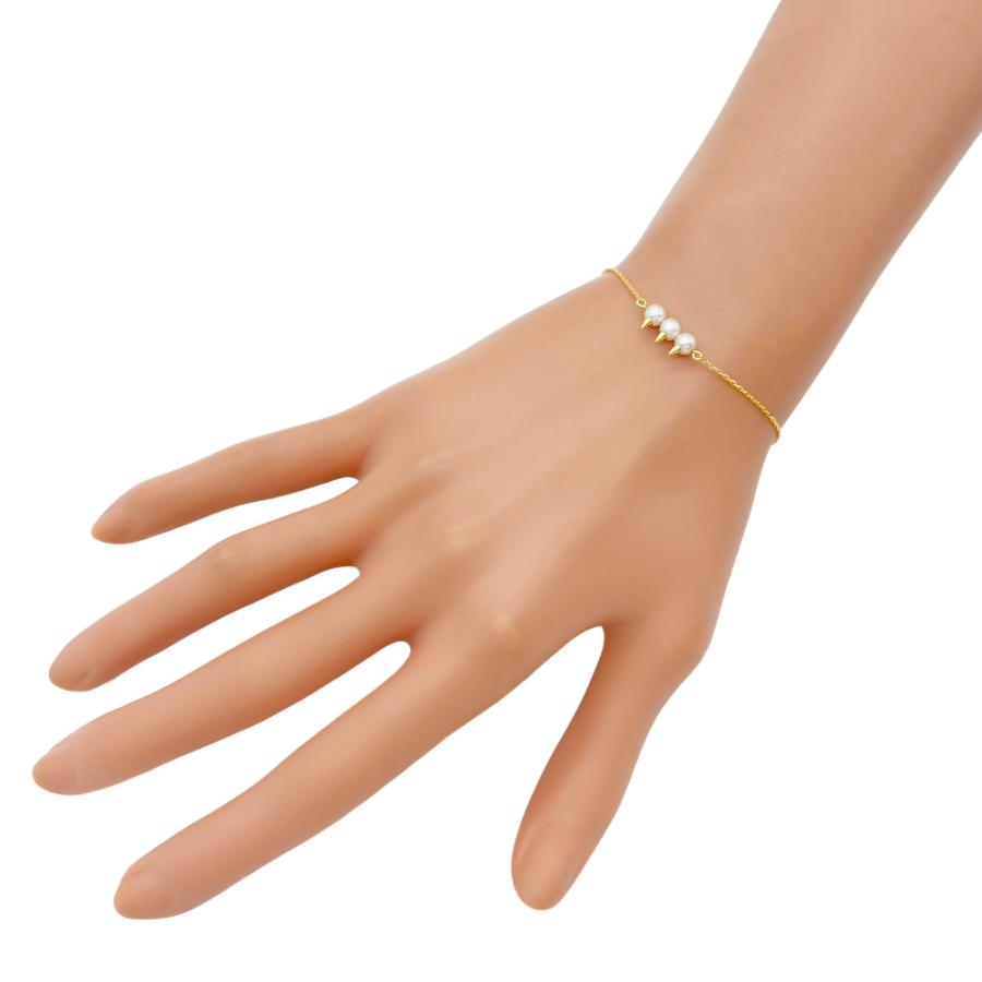タサキ TASAKI デインジャーネオ ベビーパール 3P ブレスレット BL