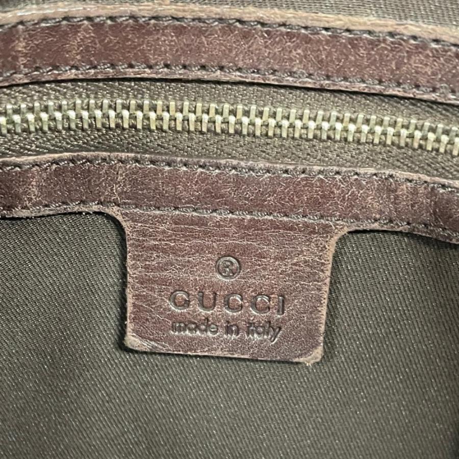 GUCCI（グッチ） ショルダーバッグ グッチシマ ブラウン レザー