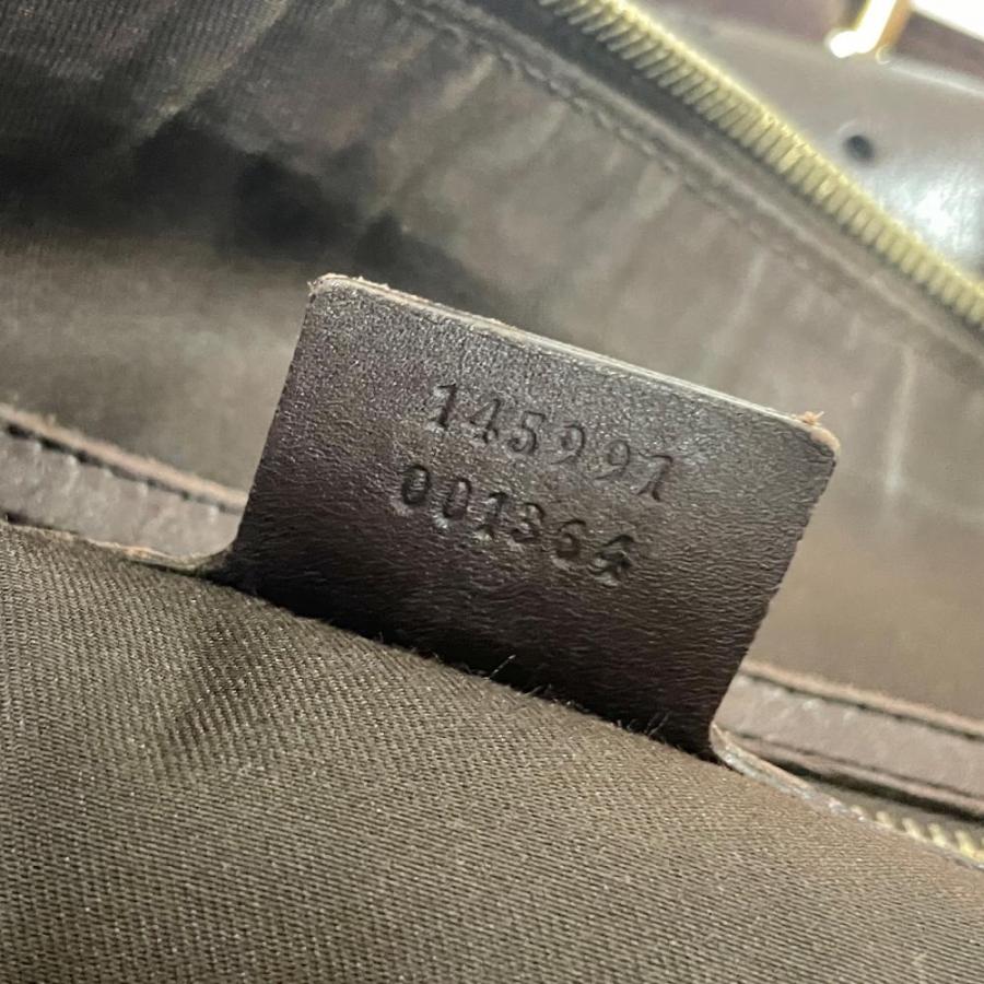 GUCCI（グッチ） ショルダーバッグ グッチシマ ブラウン レザー