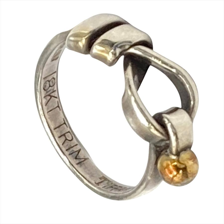 Tiffany＆Co. 11号 フック＆アイ リング 925/750 TIFFANY&Co.（ティファニー） フック＆アイ リング 指輪 9号 シルバー