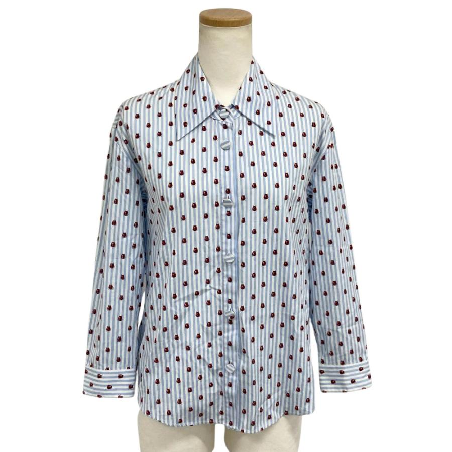 GUCCI（グッチ） ストライプ てんとう虫 長袖シャツ コットン 525708