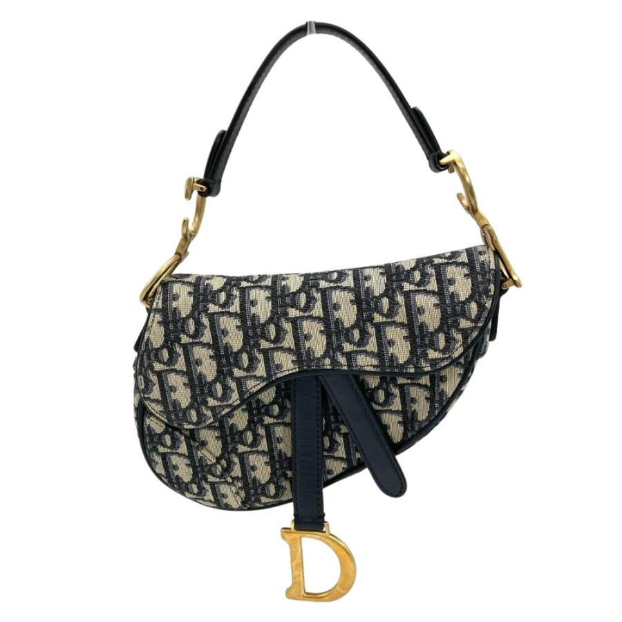 ディオール Dior サドルバッグ ミニ ショルダーバッグ 2WAY ジャガード