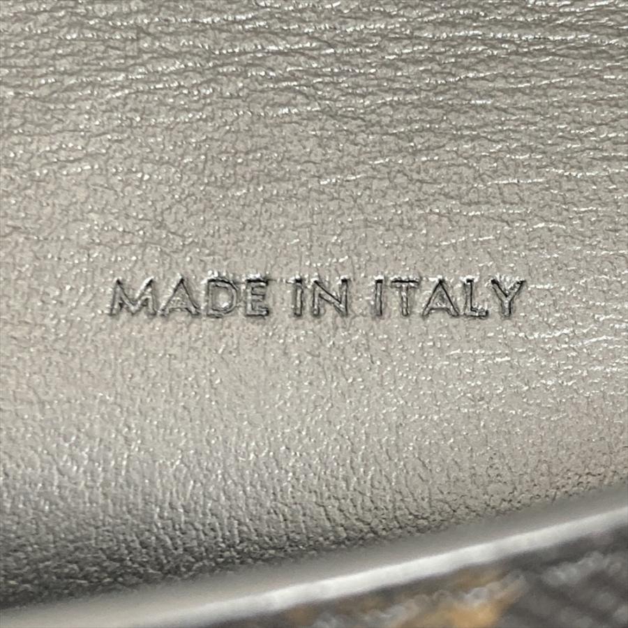 セリーヌ CELINE トリオンフ キャンバス＆ラムスキン フラップ付き モバイルポーチ ショルダーバッグ ブラック レディース【中古】 CELINE（セリーヌ） トリオンフ キャンバス＆ラムスキン フラップ付き
