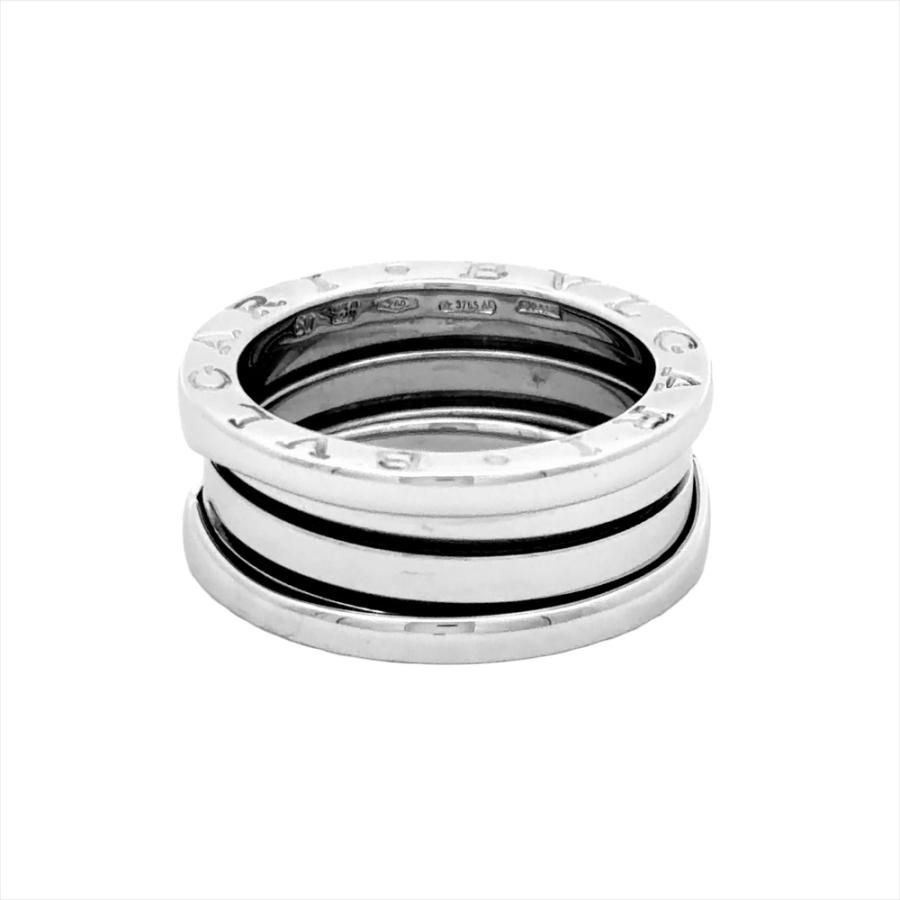 【SALE】BVLGARI ビー ゼロワン リング ホワイトゴールド サイズ50 ビー・ゼロワン ブルガリ BVLGARI ビーゼロワン B-zero1 3バンド