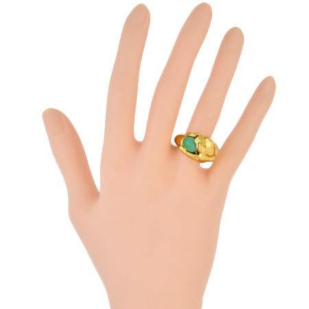 Cartier（カルティエ） パンテール ヴェドラ リング ターコイズ K18YG 