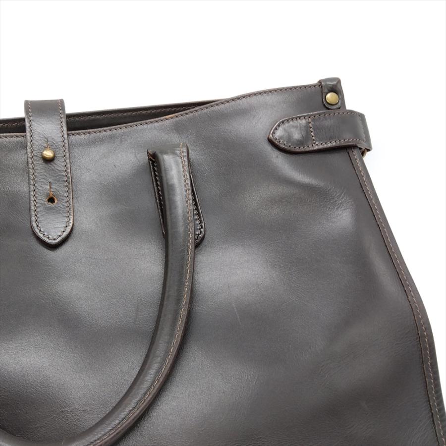 エッティンガー Ettinger トートバッグ レザー ダークブラウン