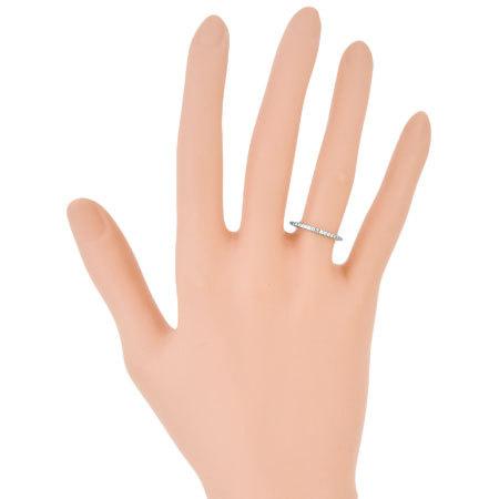 美品ブシュロン エピュール ダイヤモンドリング 1ローK18WG #47(7号) BOUCHERON（ブシュロン） エピュール ダイヤモンド リング 1ロー
