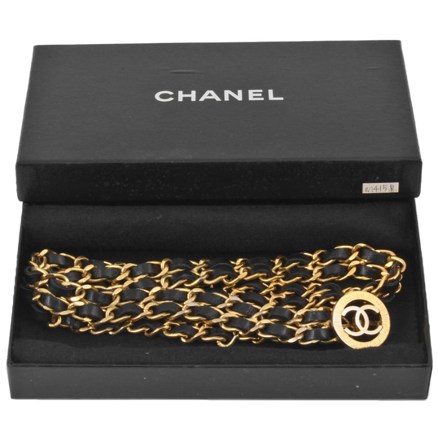 〈CHANEL(シャネル)〉ダブルココマークベルト CHANEL シャネル ダブルチェーンベルト ココマーク ベルト