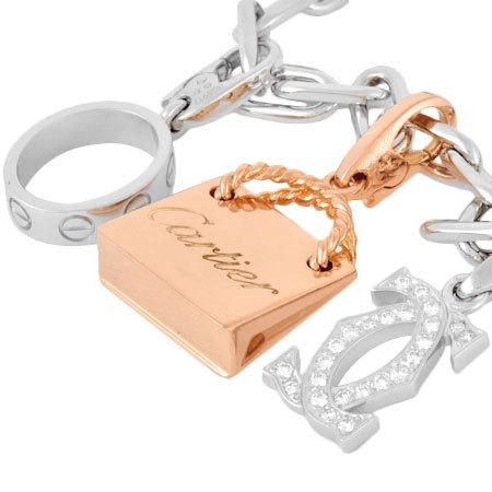 Cartier カルティエ スパルタカス ブレスレット チャーム3個付 Cartier カルティエ スパルタカス ブレスレット チャーム3個付