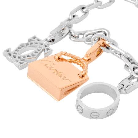 Cartier カルティエ スパルタカス ブレスレット チャーム3個付 Cartier カルティエ スパルタカス ブレスレット チャーム3個付