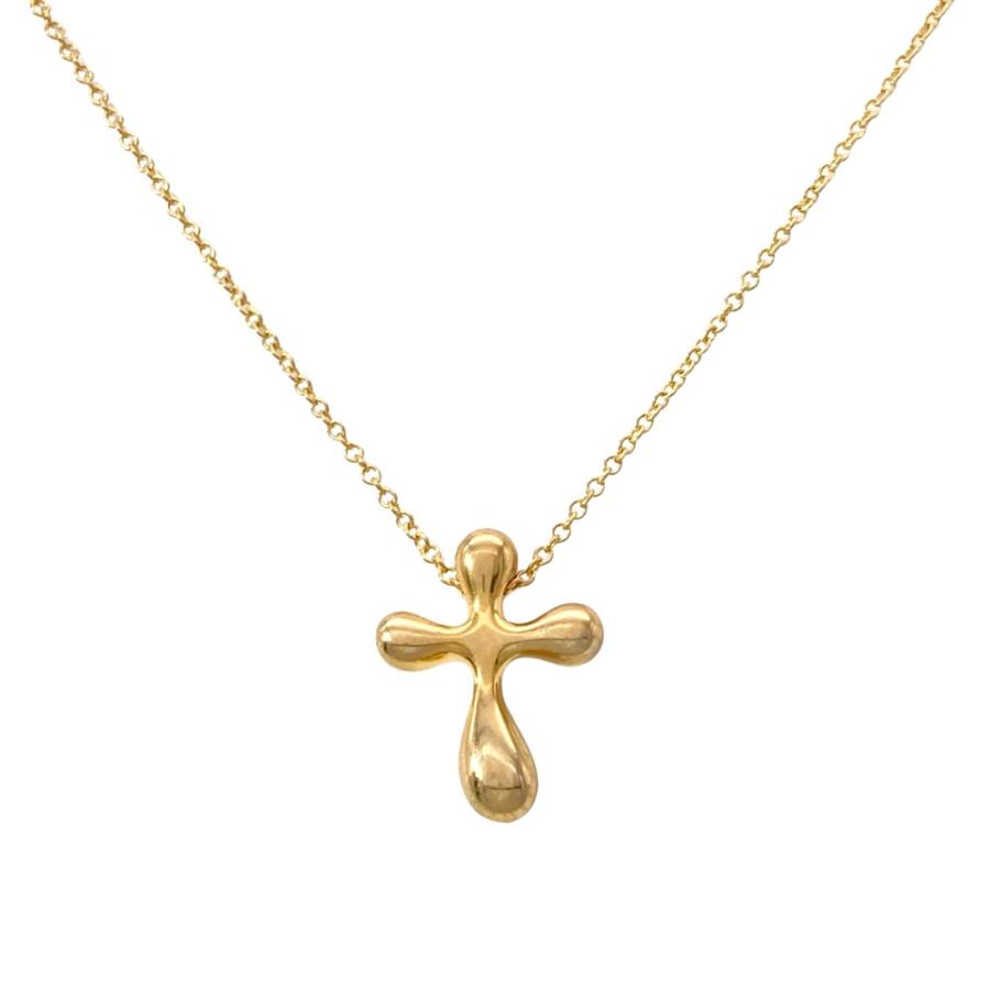 Tiffany & Co. ゴールドスモールクロスネックレス Elsa Peretti ティファニー Tiffany&Co. スモールクロス ネックレス