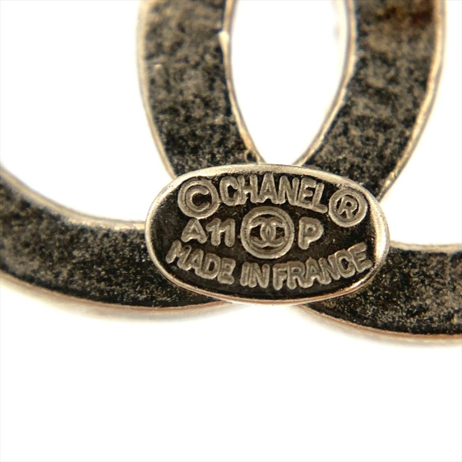 CHANEL（シャネル） ココマーク ラインストーン ピアス メタル A11P