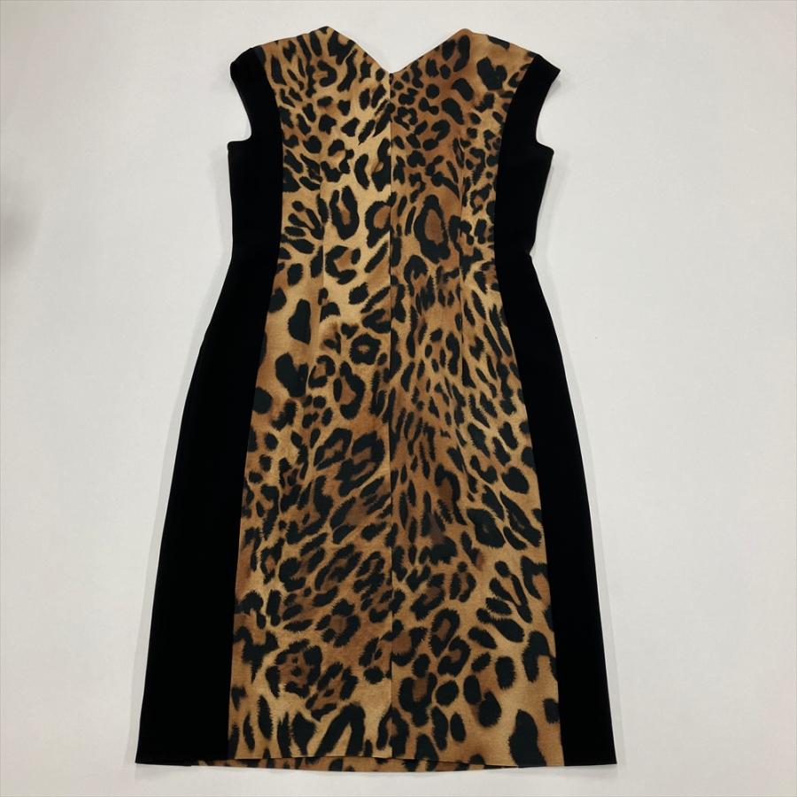 エスカーダ ESCADA ワンピース 5013479 ブラック 38 ヒョウ柄 