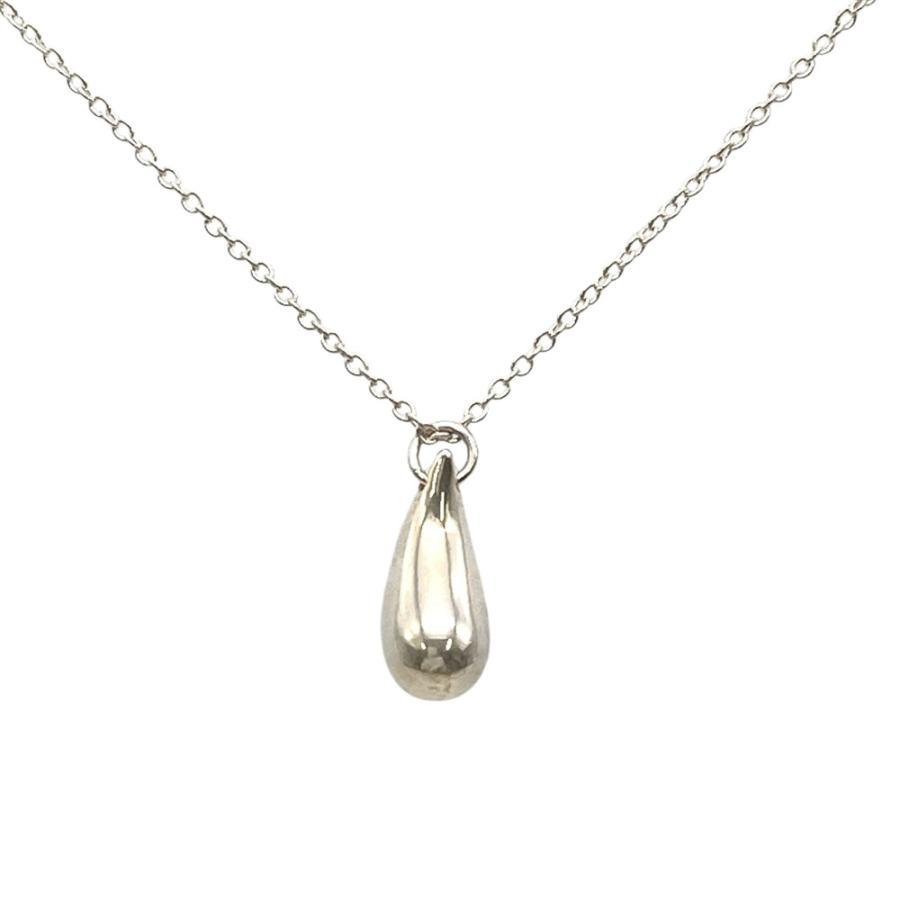 ティファニー TIFFANY ティアドロップ ネックレスSV925 美品 希少 ティファニー クリア ネックレス ティアドロップ Y字