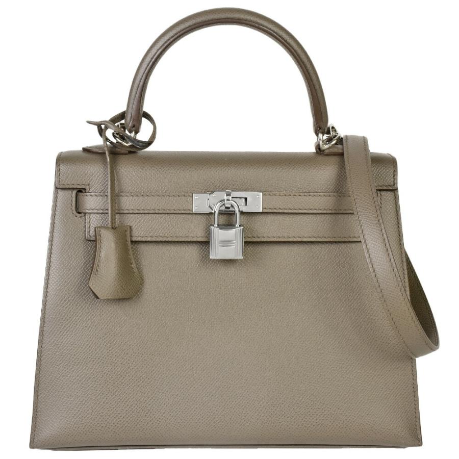 【売り尽くし】HERMES エルメス 2WAY ケリー25 ショルダーバッグ ハンドバッグ 肩掛け 斜め掛け 内縫い 鞄 かばん □I ボックスカーフ    ブラック 黒 シルバー金具 レディース 2005年【中古品】 HERMES - 【売り尽くし】HERMES エルメス 2WAY ケリー25 ショルダー