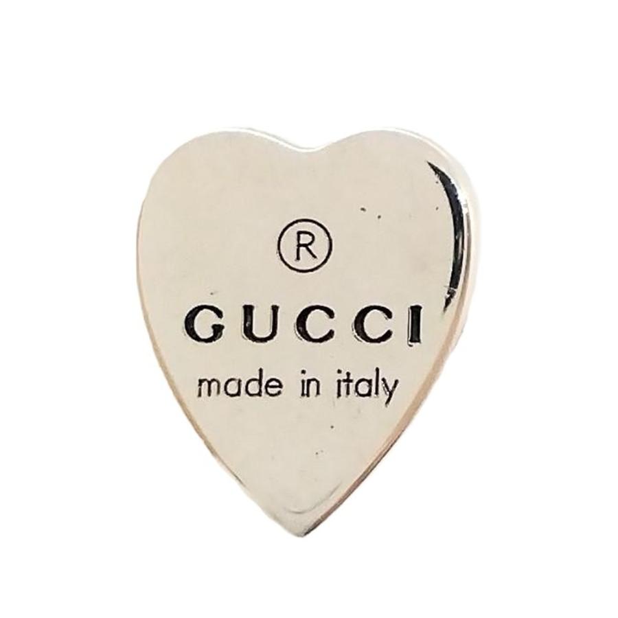 GUCCI グッチ ハートシェイプ ピアス SV925 シルバー ITALY : ゴールド